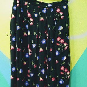 Vintage Liz Baker Midi/Maxi floral skirt Size 14